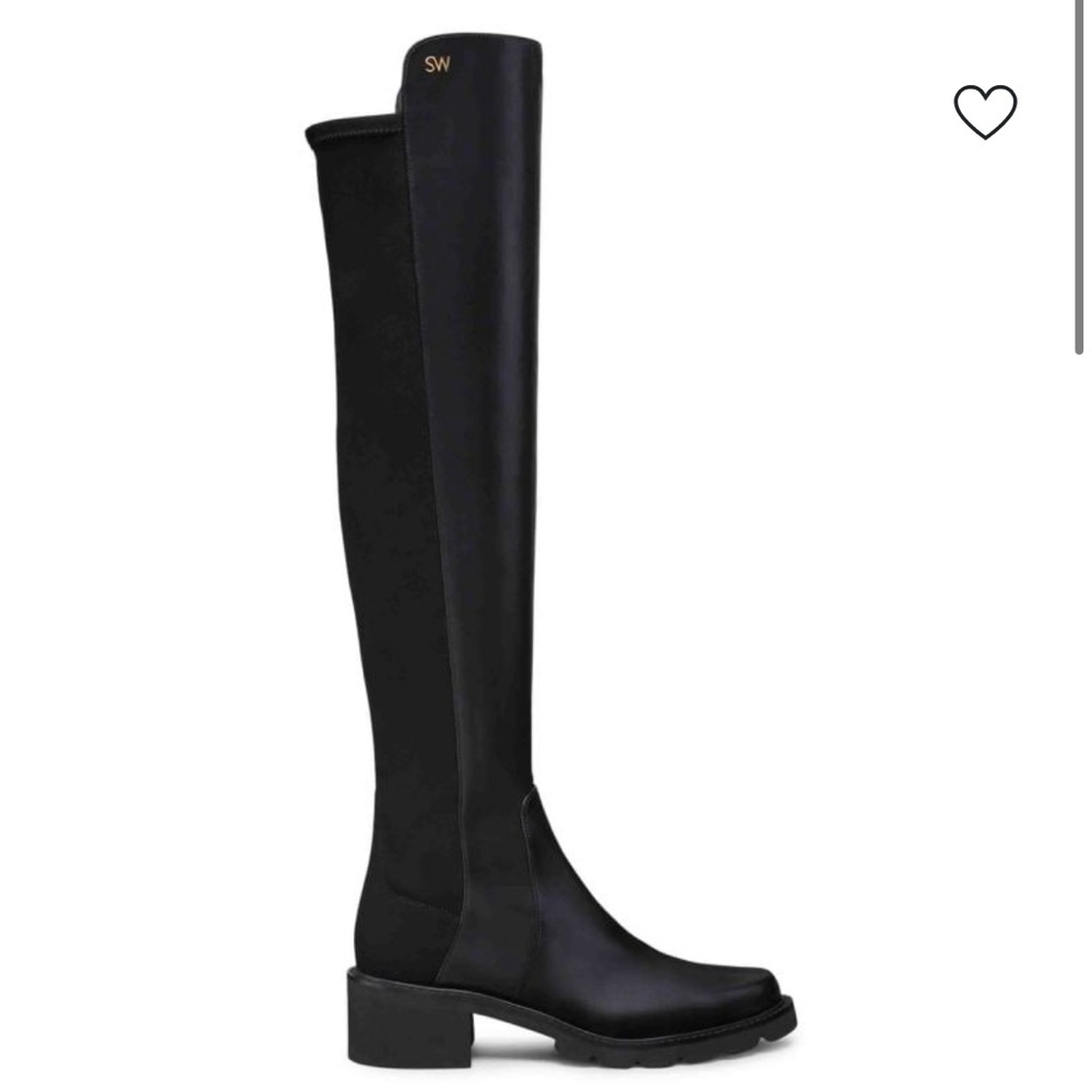 STUART WEITZMAN
Alina City Leather Over-The-Knee Boots black 
$795 size 7.5 NEW